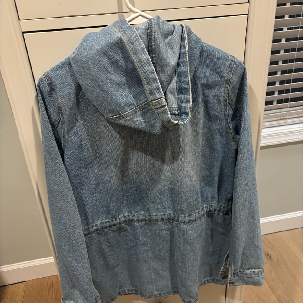 Ci Sono Blue Jean Jacket with Hood
